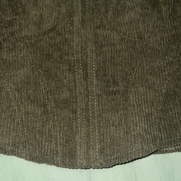 BNWT Corduroy crop top bustiers with zipper closure - Picture 3 of 7